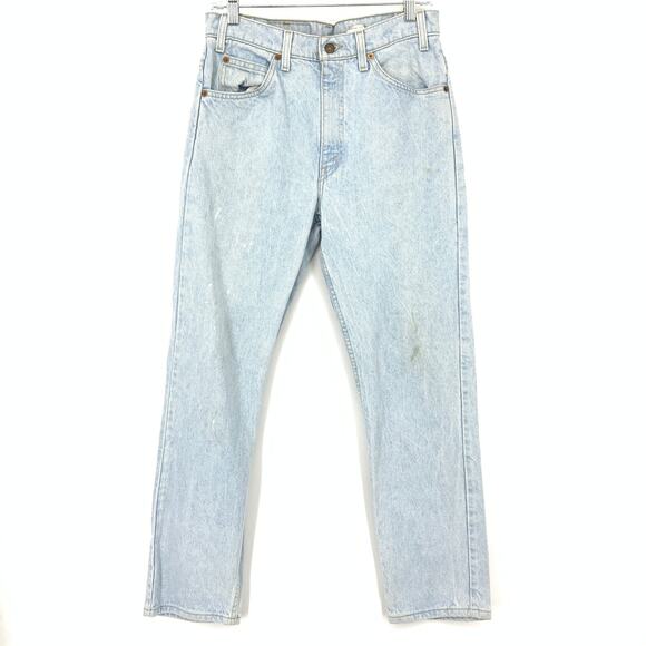 Vintage Levis 505 Straight Leg Jeans Womens Size 30" Light Wash Denim *READ - Picture 1 of 9